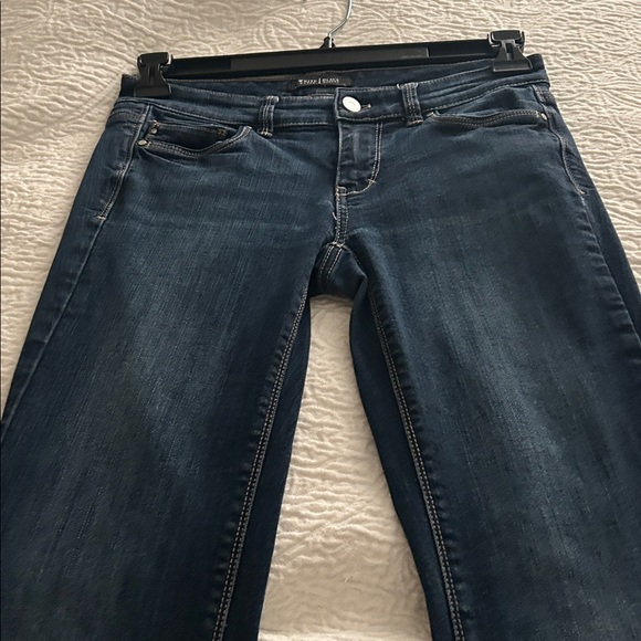 White House, Black Marjet BLANC  SZ 2S Blue Denim Boot Leg Jean - Picture 4 of 11